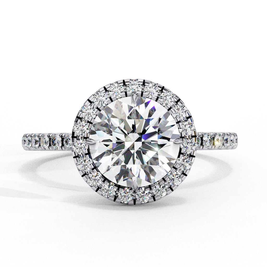 Elegant Diamond Central Stone Brilliance Ring