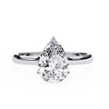 Elegant Central Stone Diamond Halo Ring