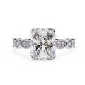 Elegant Side Stone Diamond Central Ring