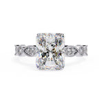 Elegant Side Stone Diamond Central Ring