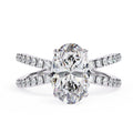 Elegant Central Stone Diamond Side Accent Ring