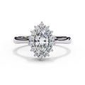 Elegant Central Stone Diamond Ring with Radiant Side Accents