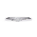 Radiant Solitaire Central Stone Ring