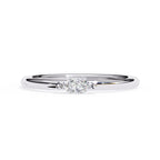 Radiant Solitaire Central Stone Ring