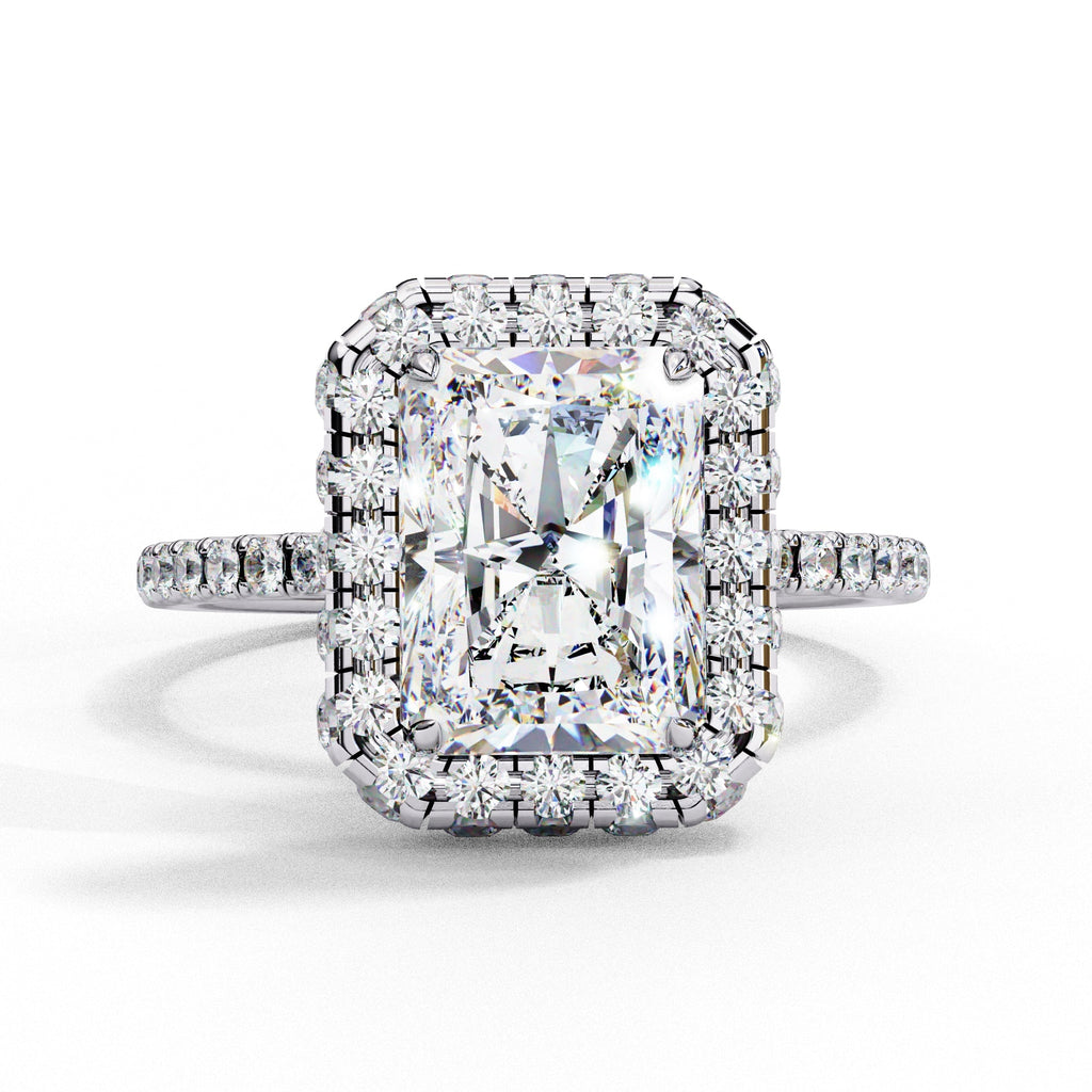 Elegant Diamond Side Stone Brilliance Ring