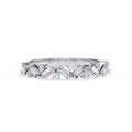 Radiant Diamond Side Stone Eternity Ring