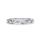 Radiant Diamond Side Stone Eternity Ring