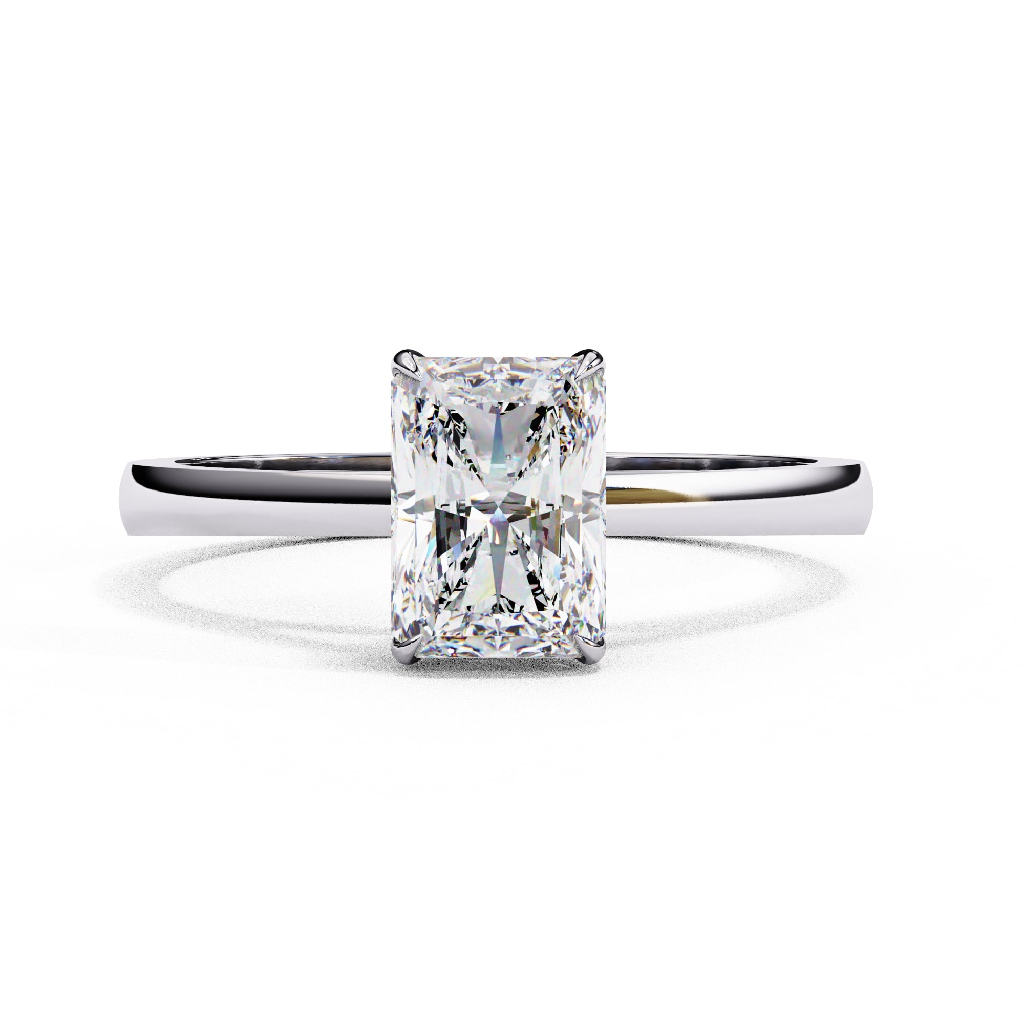 Elegant Central Stone Solitaire Ring