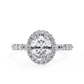 Elegant Central Stone Diamond Ring with Brilliant Side Accents
