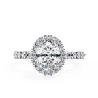 Elegant Central Stone Diamond Ring with Brilliant Side Accents
