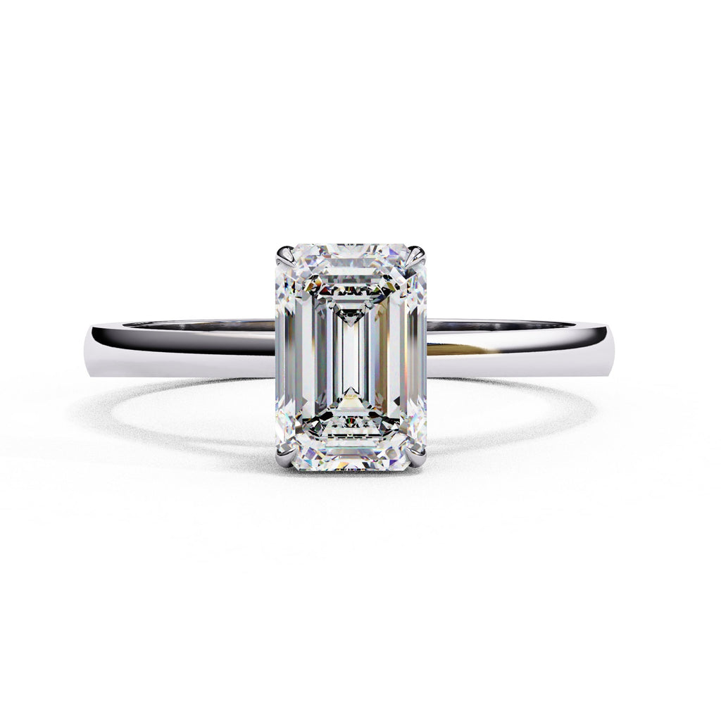 Elegant Solitaire Central Stone Ring