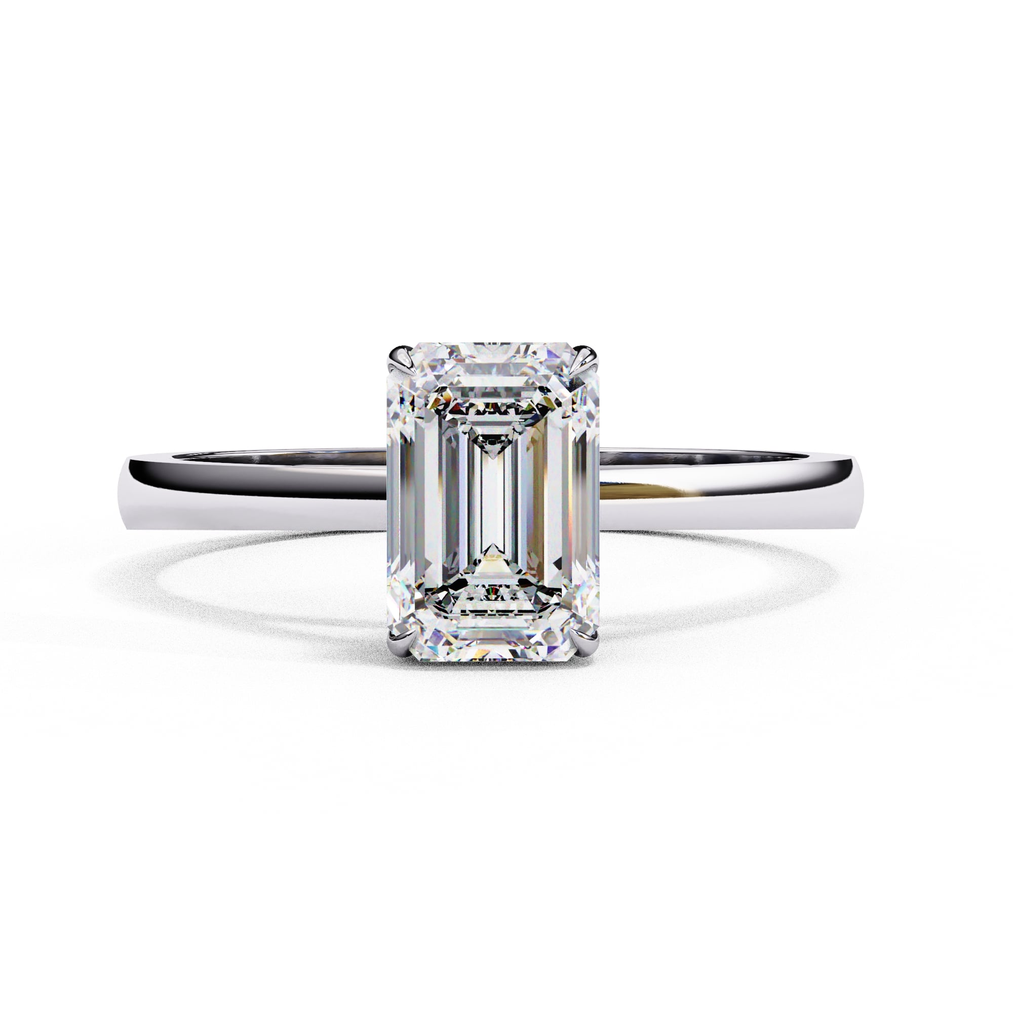 Elegant Solitaire Central Stone Ring
