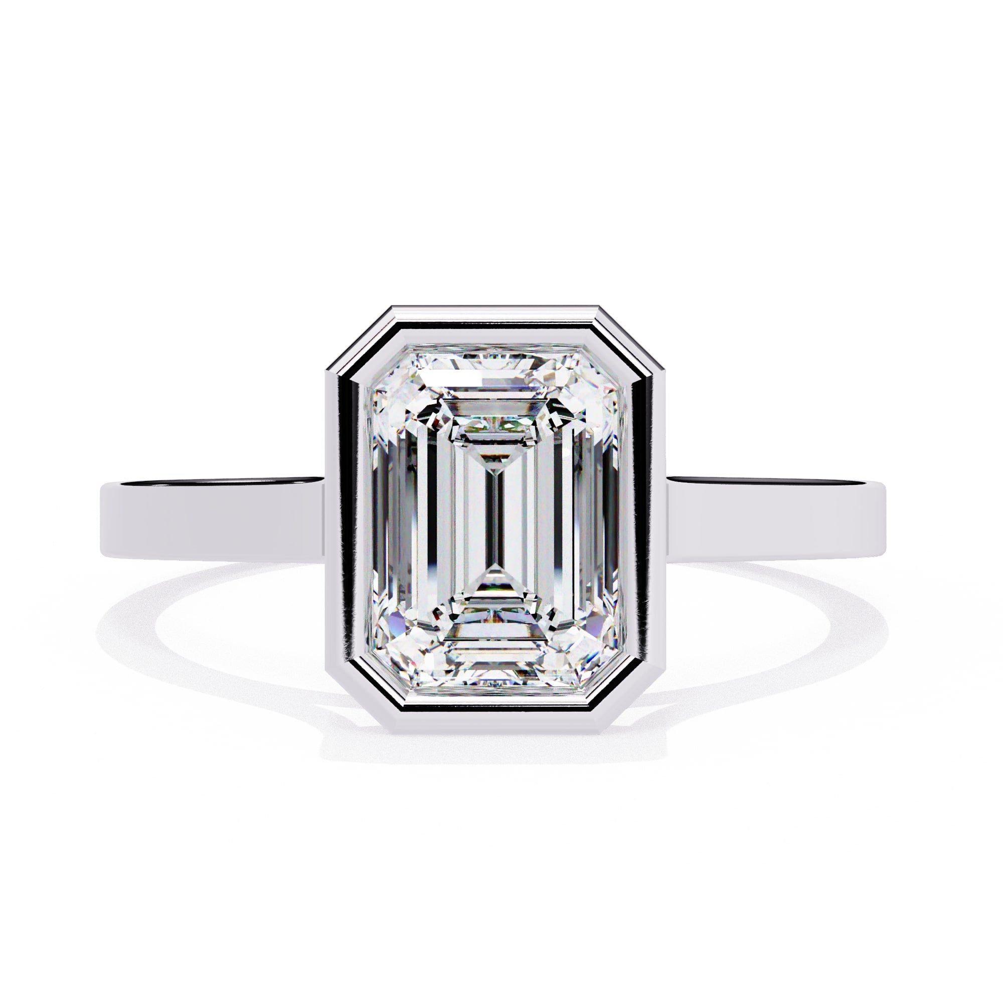 Elegant Central Stone Solitaire Ring