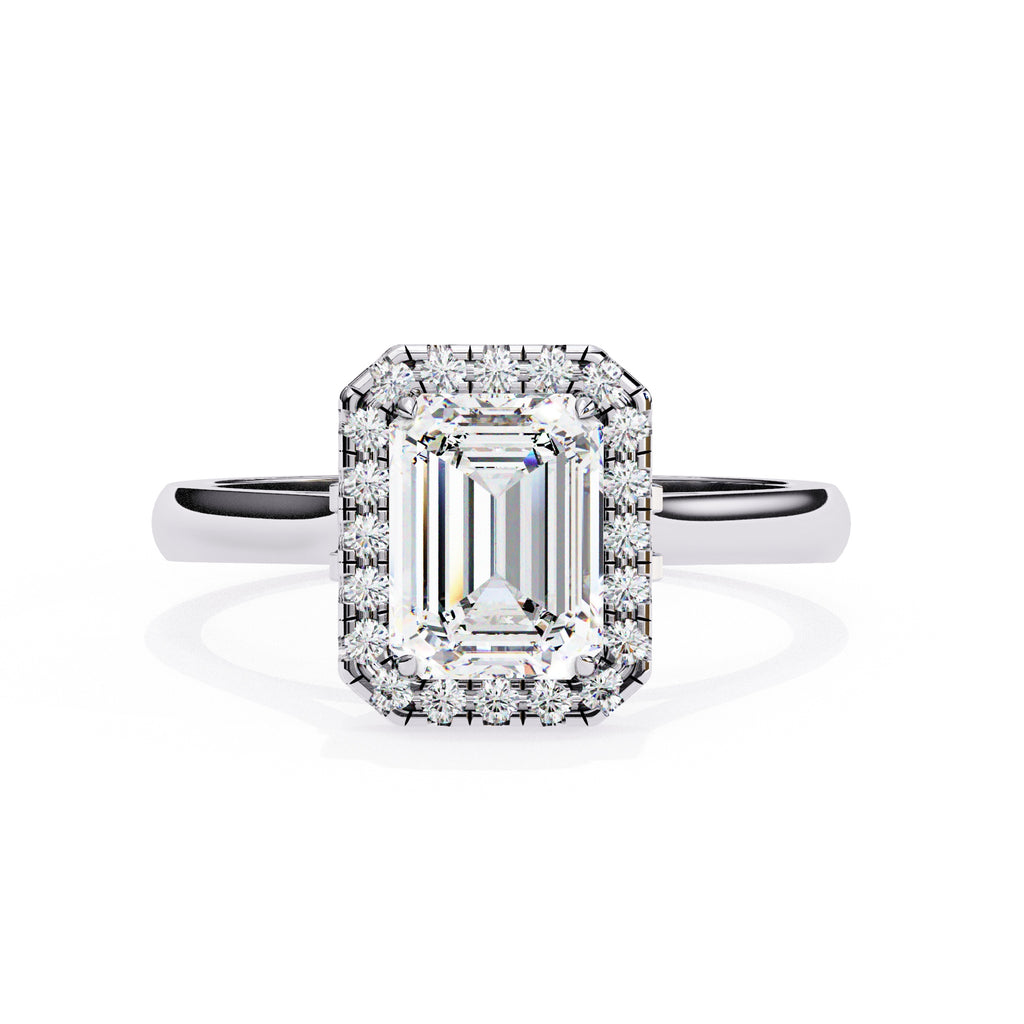 Elegant Central Stone Diamond Ring with Side Accents