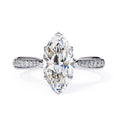 Elegant Central Stone Brilliance Ring with Shimmering Side Accents