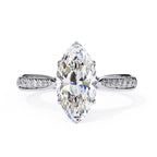 Elegant Central Stone Brilliance Ring with Shimmering Side Accents