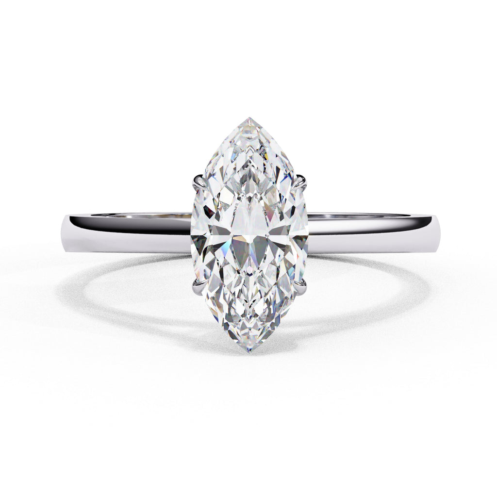 Elegant Central Stone Solitaire Ring