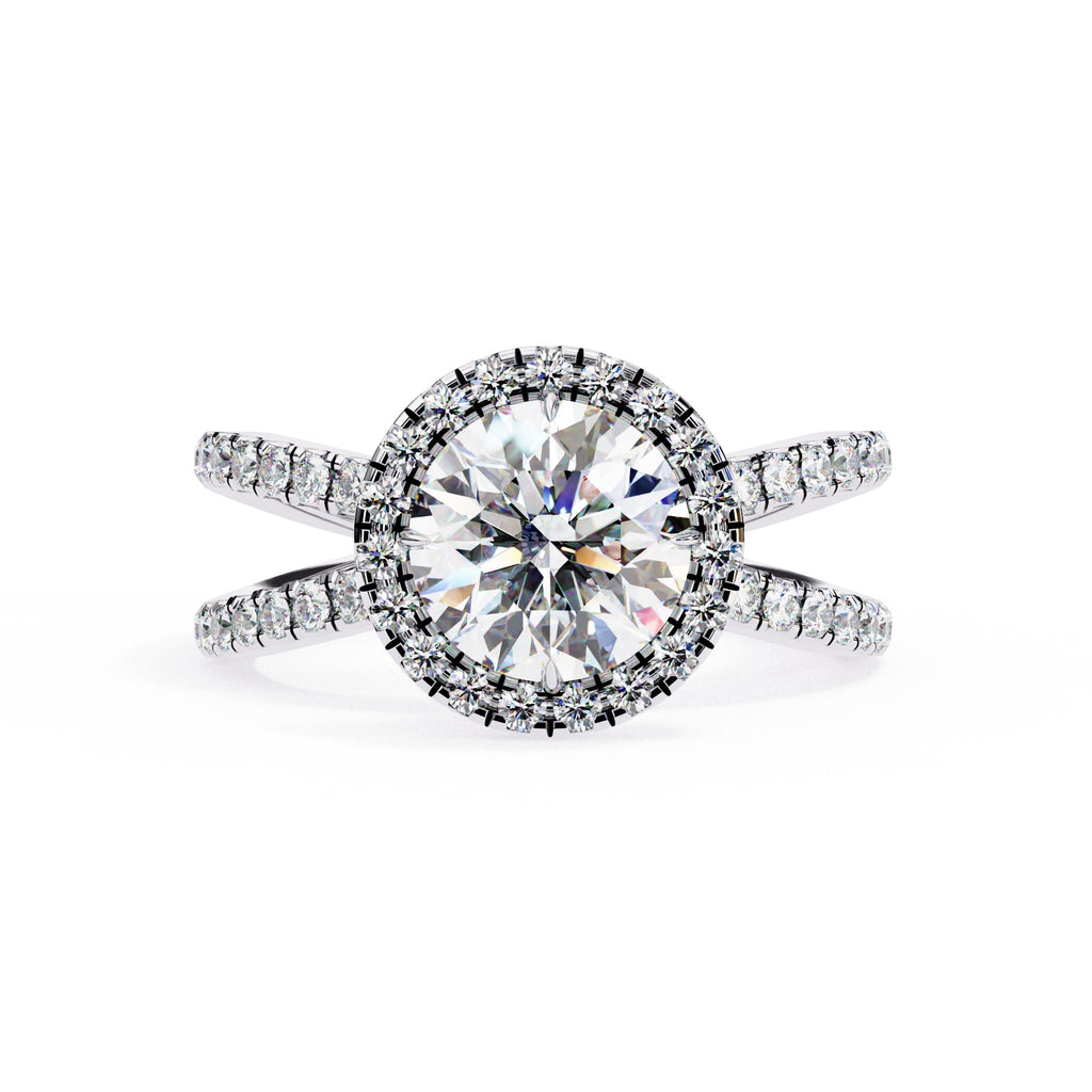 Elegant Central Stone Diamond Ring with Radiant Side Accents