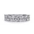 Radiant Diamond Side Stone Eternity Ring
