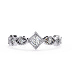 Elegant Diamond Side Stone Brilliance Ring