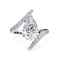 Radiant Central Stone Diamond Ring with Side Accents