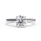 Elegant Solitaire Central Stone Ring
