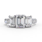 Elegant Central Stone Diamond Cluster Ring