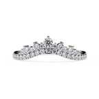 Radiant Diamond Side Stone Eternity Ring