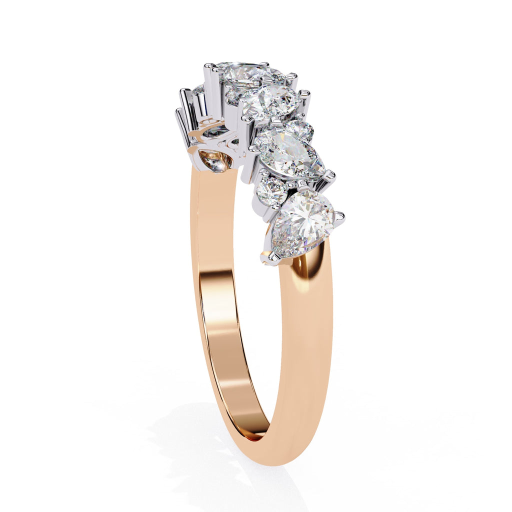 Elegant Diamond Side Stone Brilliance Ring