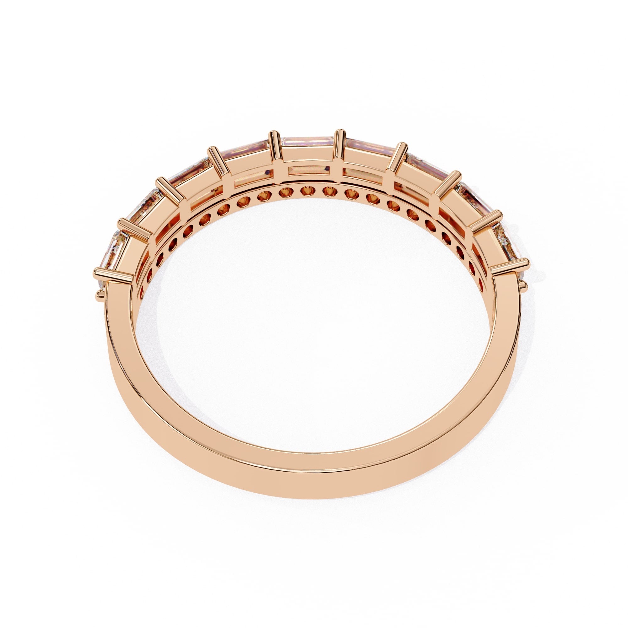 Elegant Diamond Side Stone Brilliance Ring