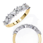 Elegant Diamond Side Stone Brilliance Ring