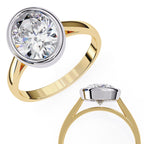 Elegant Solitaire Central Stone Ring