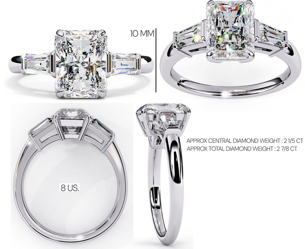 Elegant Multi-Stone Central Radiance Ring