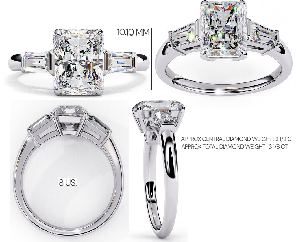 Exquisite Multi-Stone Central Brilliance Ring