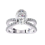 Elegant Radiance Central Stone Diamond Ring