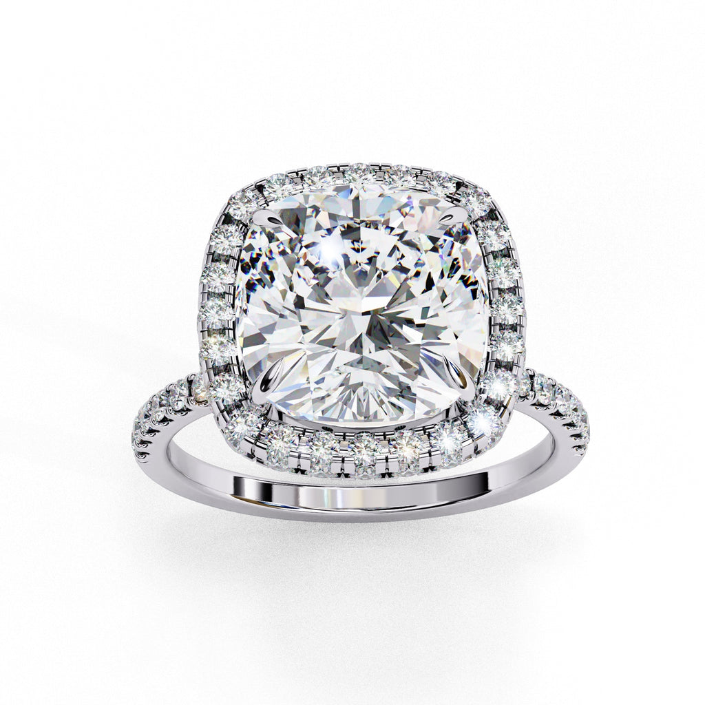 Elegant Diamond Side Stone Brilliance Ring