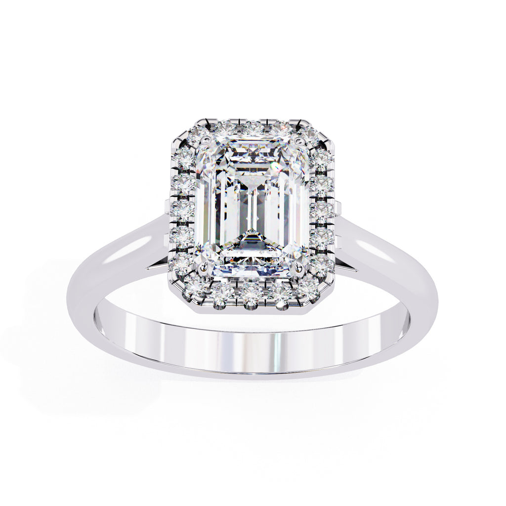 Elegant Central Stone Diamond Ring with Side Accents
