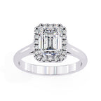 Elegant Central Stone Diamond Ring with Side Accents