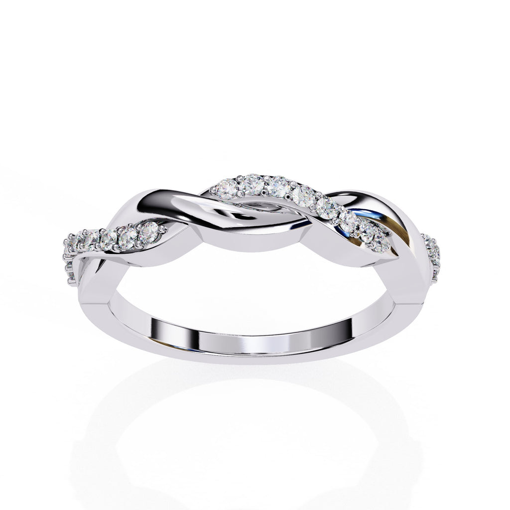 Elegant Diamond Side Stone Brilliance Ring