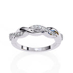 Elegant Diamond Side Stone Brilliance Ring