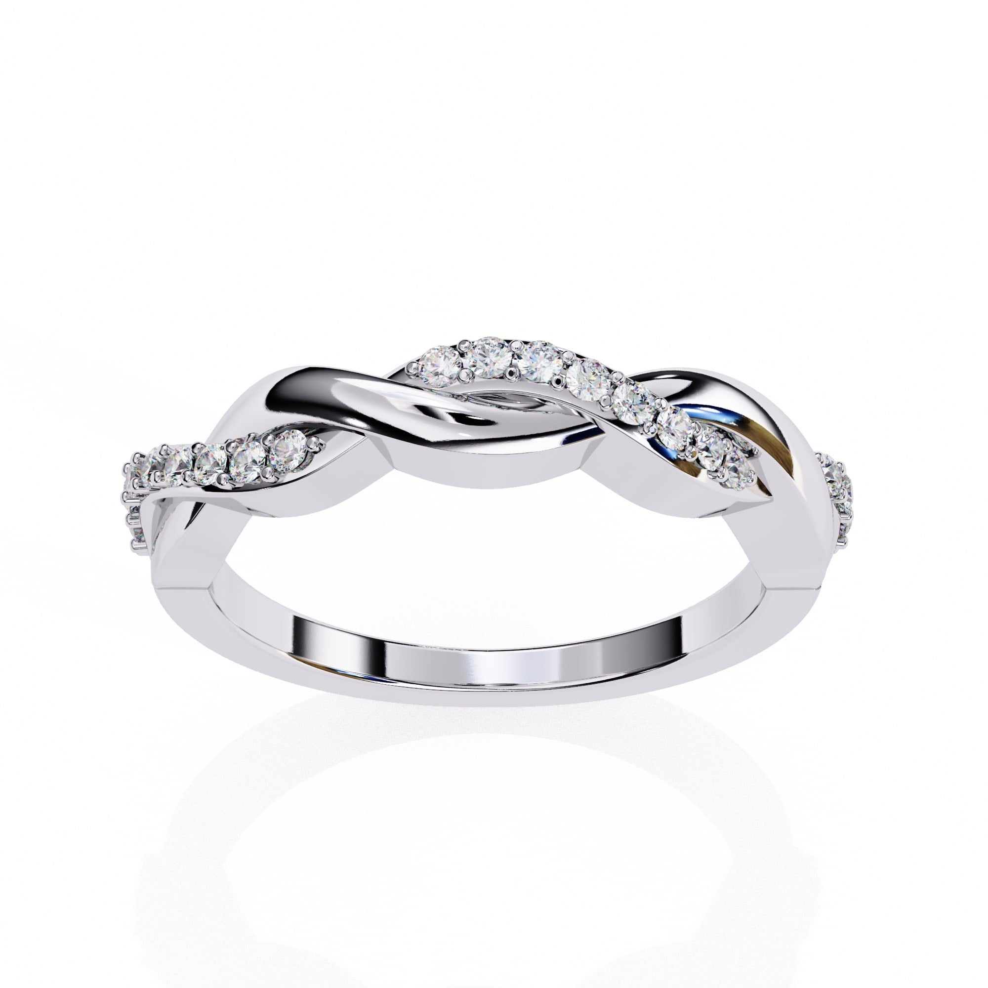 Elegant Diamond Side Stone Brilliance Ring