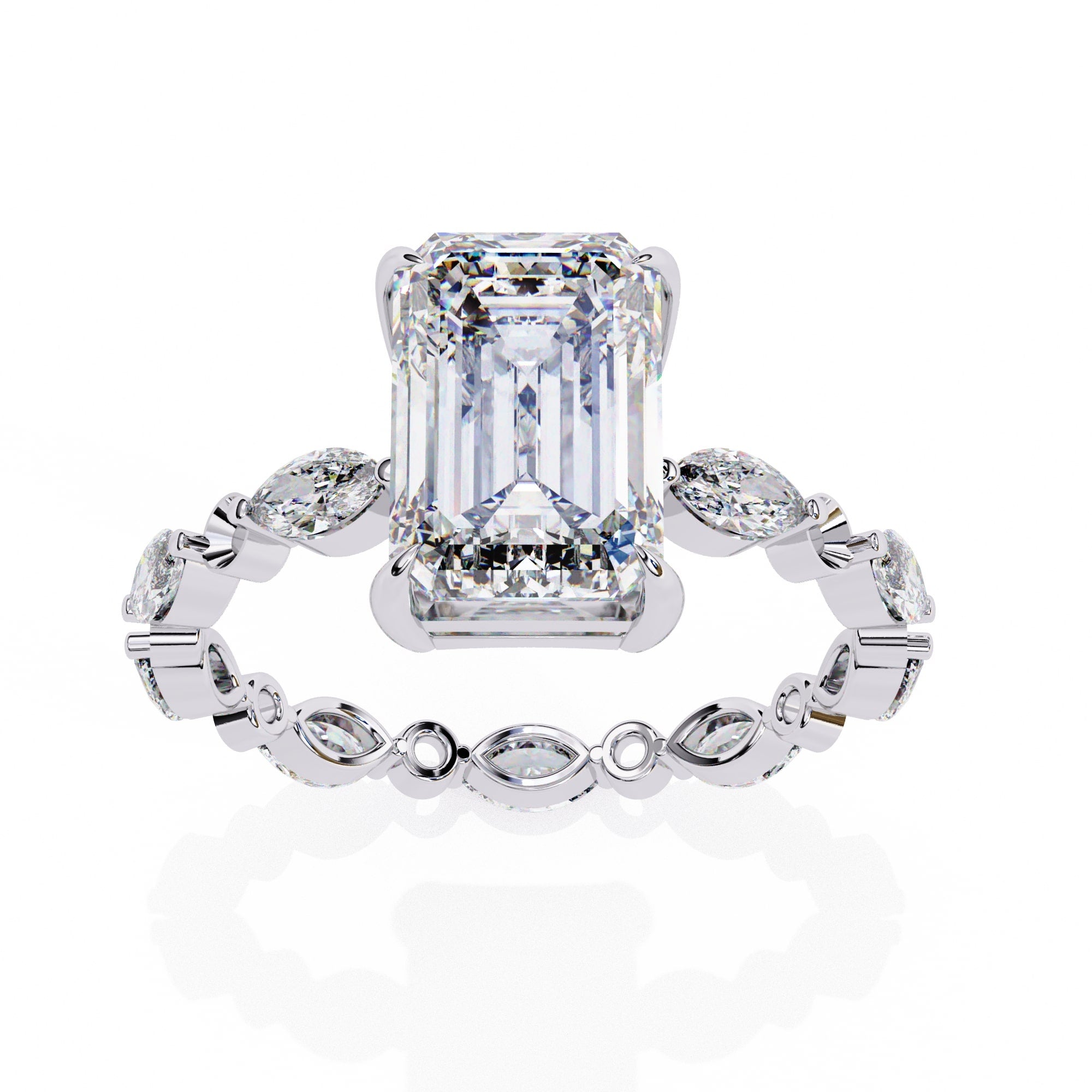 Timeless Radiance Central Stone Diamond Ring