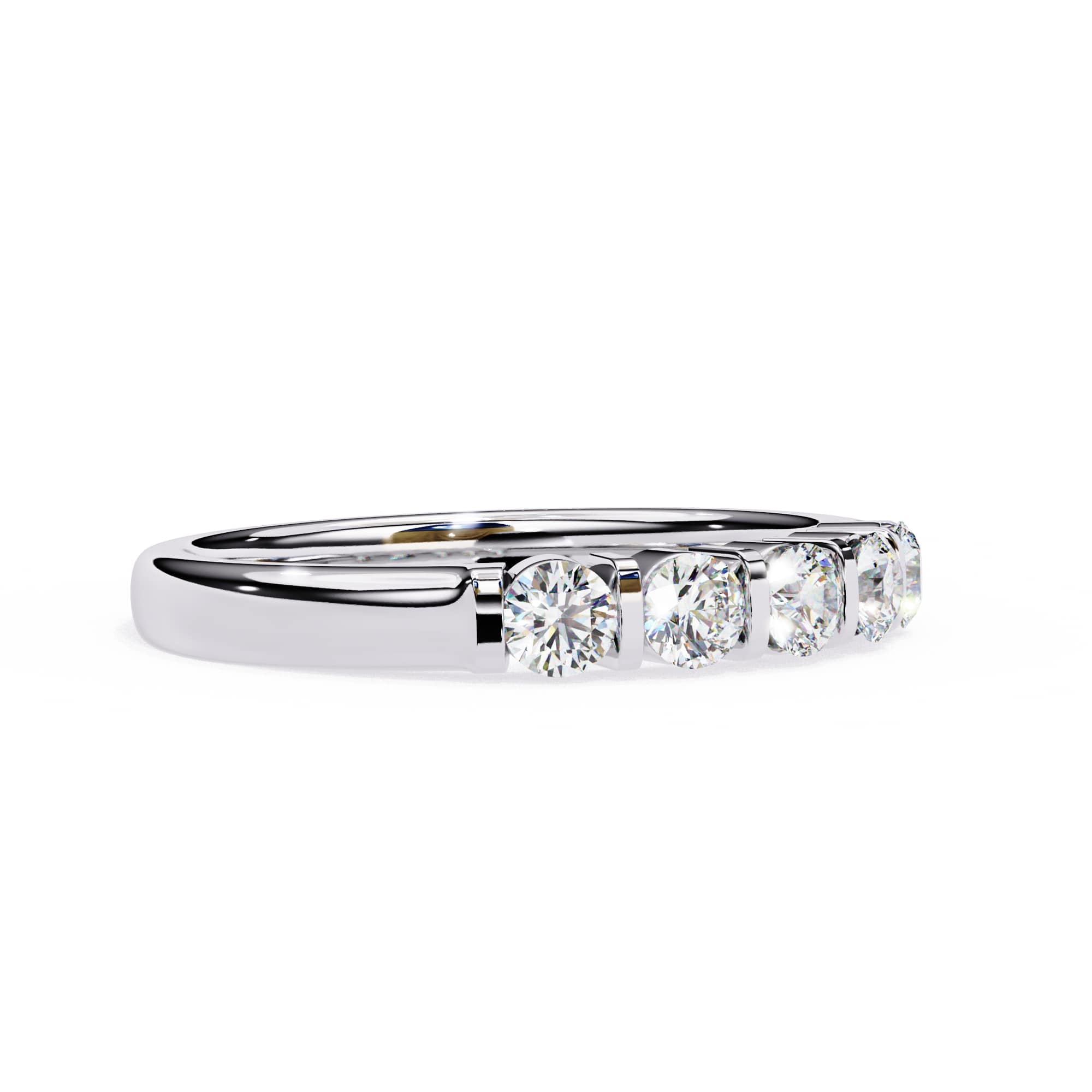 Radiant Side Stone Brilliance Ring