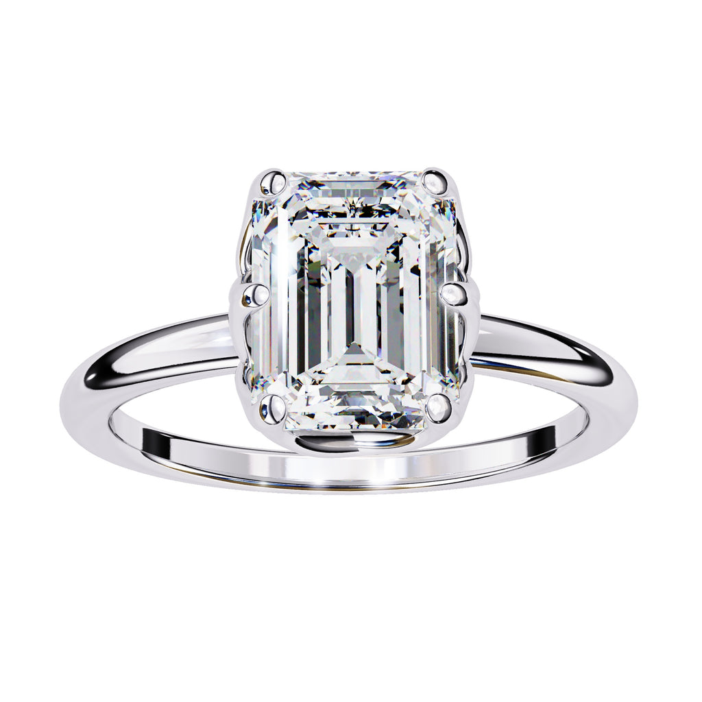 Elegant Radiant Central Stone Ring