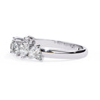 Elegant Diamond Side Stone Brilliance Ring