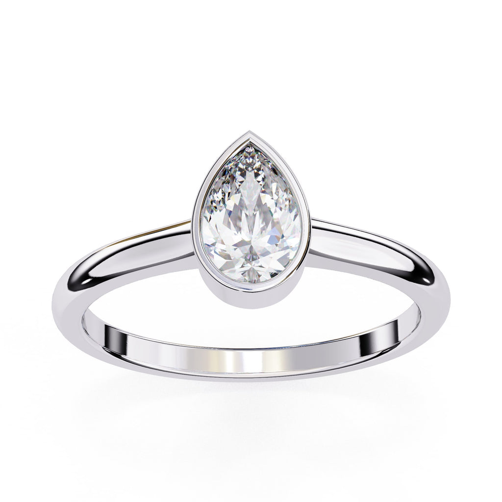Radiant Solitaire Central Stone Ring