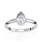 Radiant Solitaire Central Stone Ring