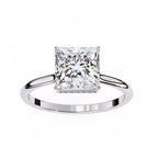Elegant Central Stone Diamond Ring with Side Stone Brilliance
