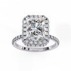 Elegant Diamond Side Stone Brilliance Ring