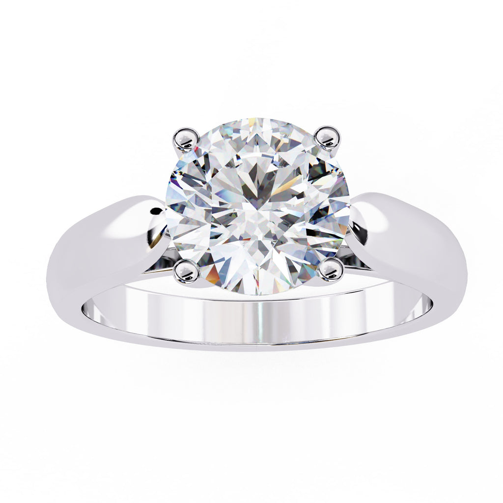Elegant Solitaire Central Stone Diamond Ring
